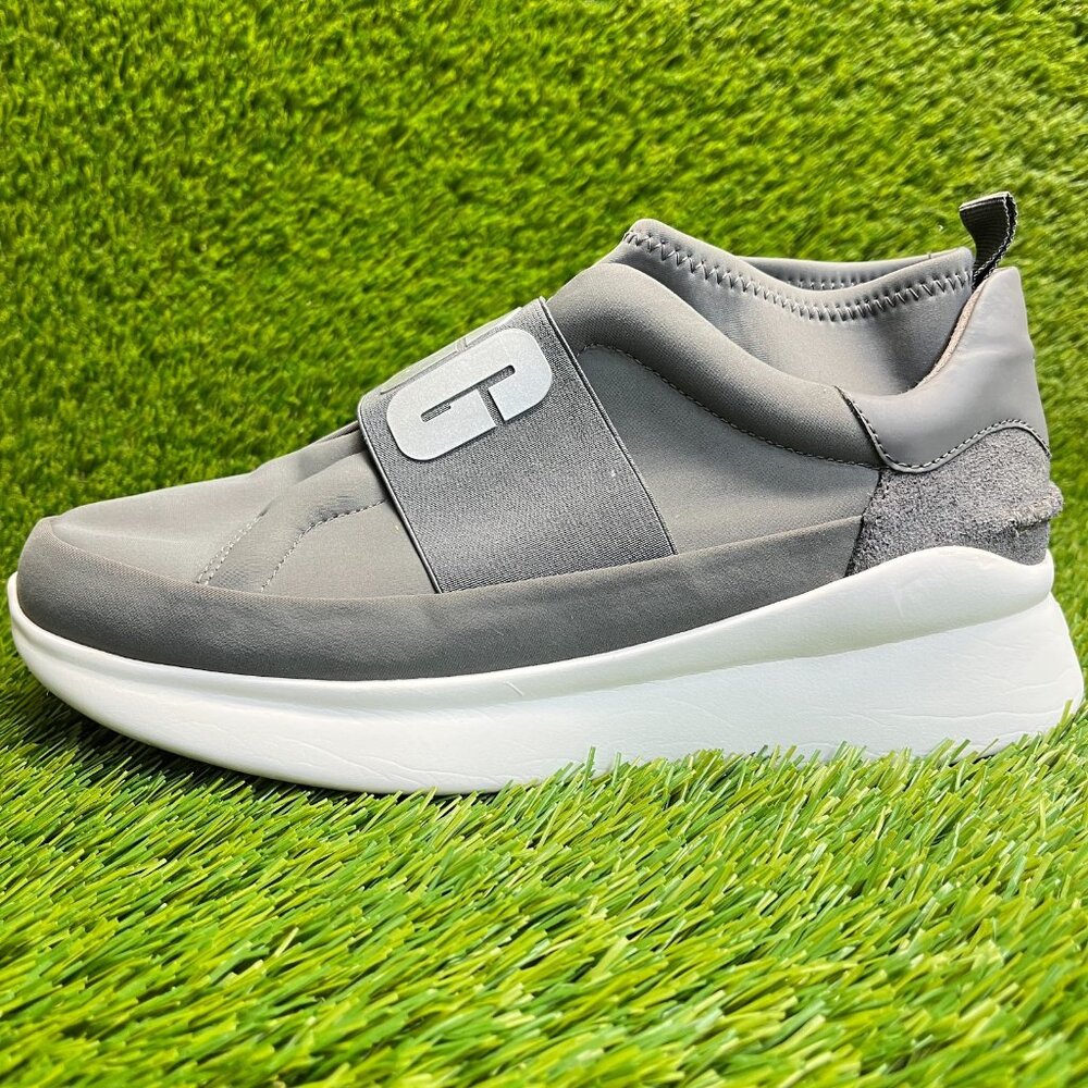 UGG Neutra Womens Size 8.5 Gray White Athletic Walking Slip On Shoes Sneakers - Picture 3 of 10